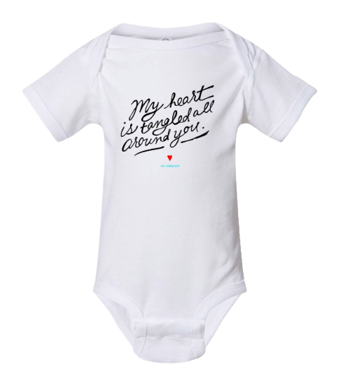 My Heart Is Tangled All Around You Baby Onesie