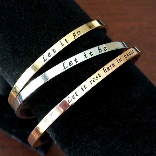 Funeral For My Past Lyric Bracelets (Set of 3)